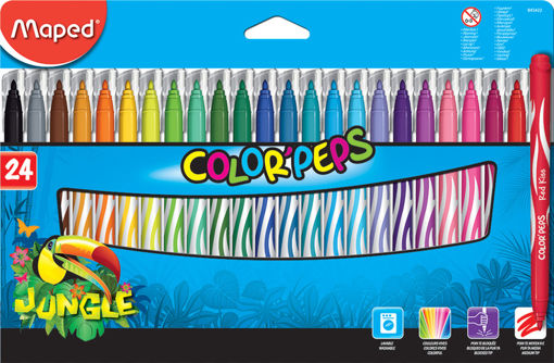 Picture of MAPED FELT TIP MARKERS X24